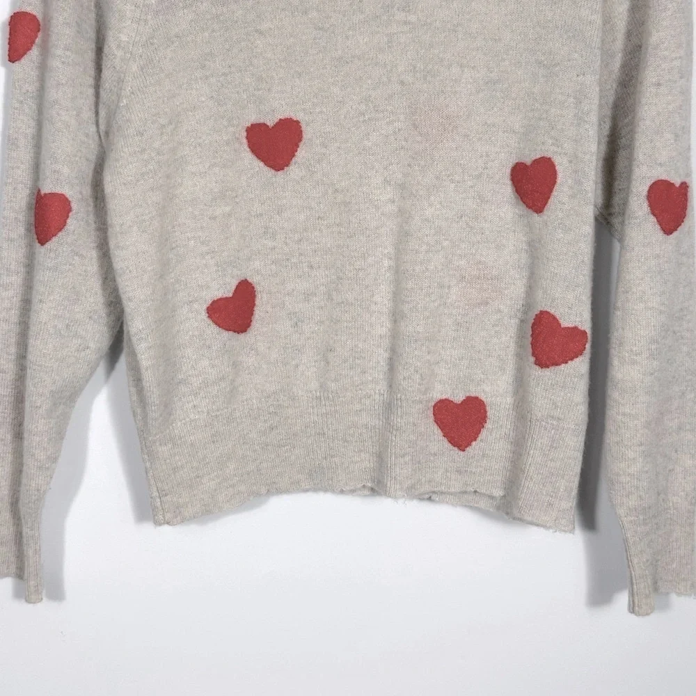 27 MILES MALIBU Cashmere Carmen sweater in the color Salt Size XS - Picture 6 of 10